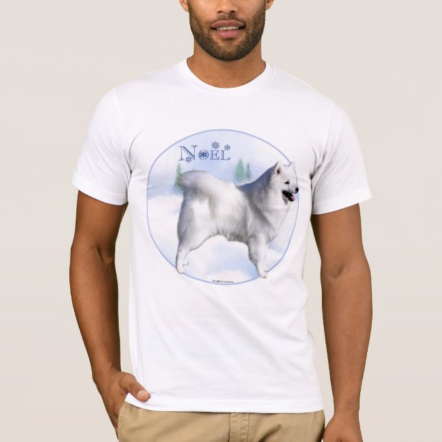T-shirt Chien Noel Eskimo Américain (Devant)