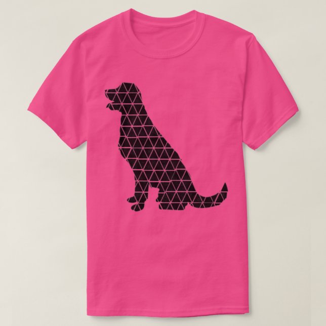 T-shirt Chien noir 3 (Design devant)