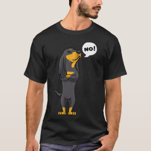 T-shirt Chien noir têtu et Tan Coonhound