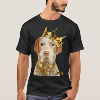 T-shirt Chien notoire du trieur du Labrador jaune