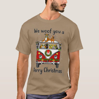 T-shirt Chien Nous Te Lâchons Un Joyeux Noël Joyeux Noël