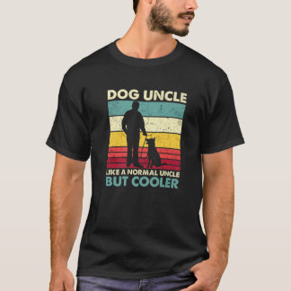 T-shirt Chien oncle - Retro Sunset Amoureux des chiens Fun