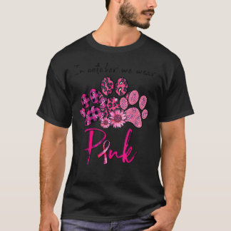 T-shirt Chien Paks En Octobre Nous Portons Le Cancer Du Se