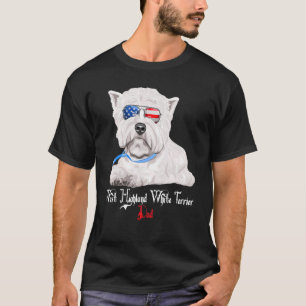 T-shirt Chien Papa Chien Papa West Highland White Terrier