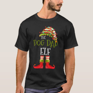 T-shirt Chien Papa Elf Group Correspondance famille Noël 2
