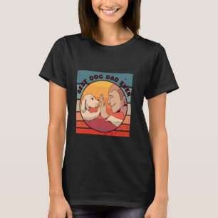 T-shirt Chien papa meilleur amour lien animal de compagnie