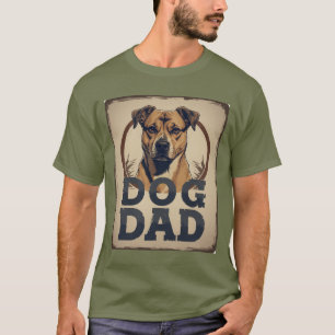 T-shirt Chien Papa Pride - Bold Canine Hommage Art