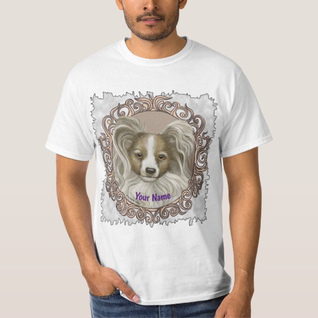 T-shirt Chien papillon (Devant)