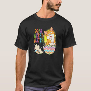 T-shirt Chien Pâques Joyeux Lapin Œuf Lapin Corgi