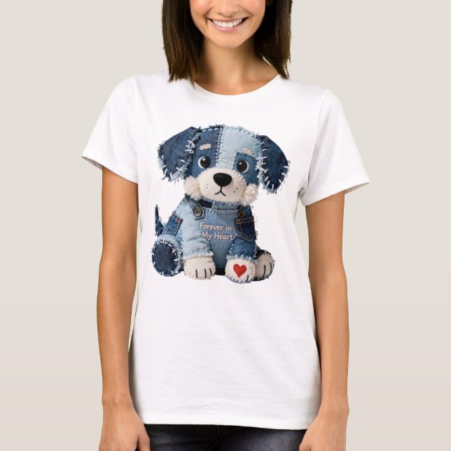 T-shirt Chien patchwork (Devant)