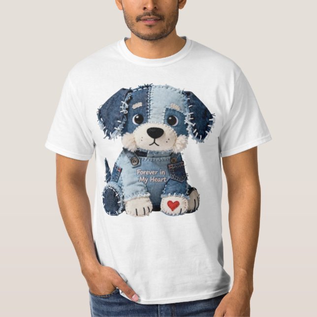 T-shirt Chien patchwork (Devant)