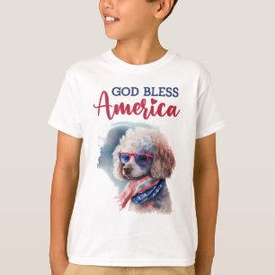 T-shirt Chien patriote-Caniche