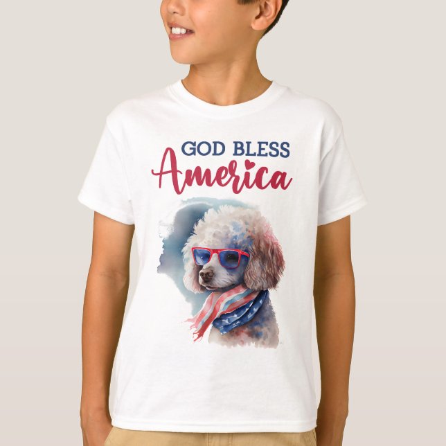 T-shirt Chien patriote-Caniche (Devant)