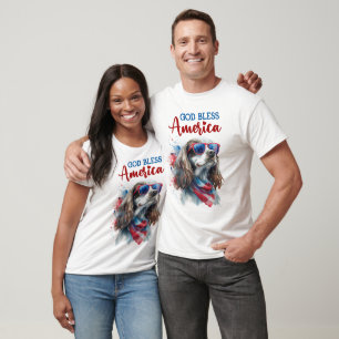 T-shirt Chien patriote-Epagneul