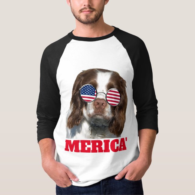 T-shirt Chien Patriotique (Devant)