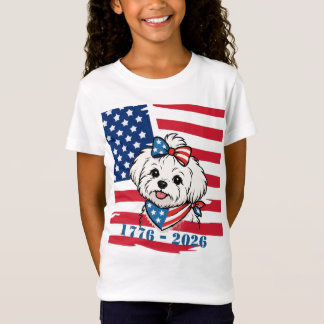 T-Shirt Chien Patriotique
