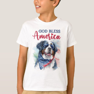T-shirt Chien patriotique bernois