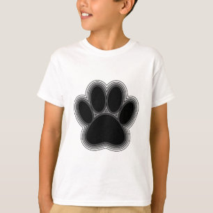 T-shirt Chien Paw Avec Plan
