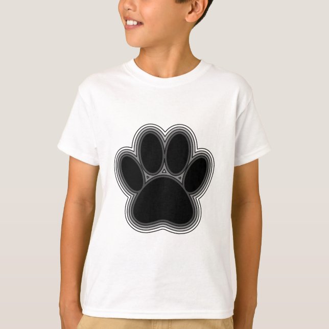 T-shirt Chien Paw Avec Plan (Devant)