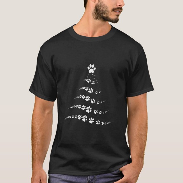 T-shirt Chien Paw Christmas Tree (Devant)