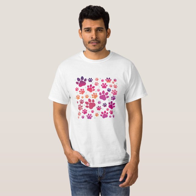 T-shirt Chien Paw coloré (Devant entier)