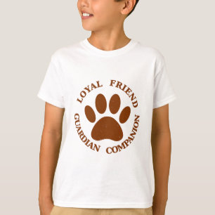 T-shirt Chien Paw Loyal Friend