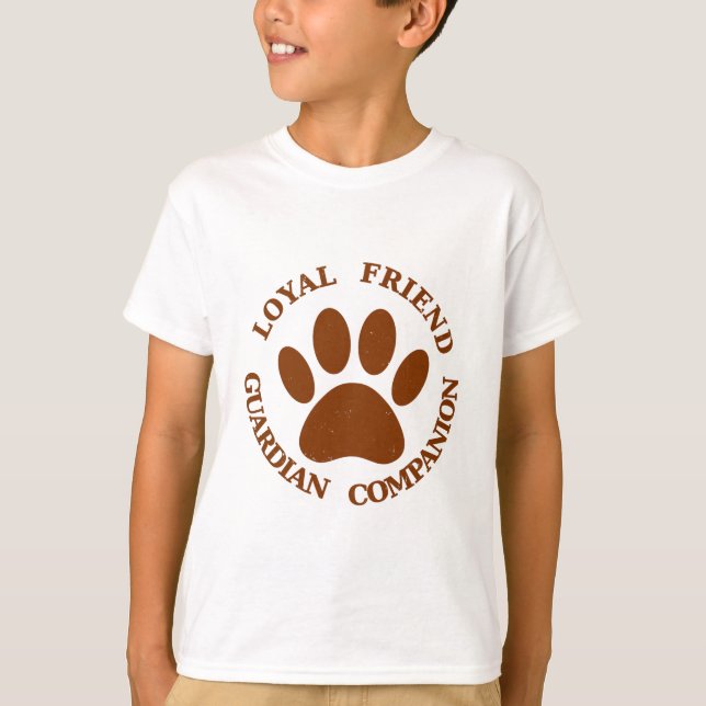T-shirt Chien Paw Loyal Friend (Devant)