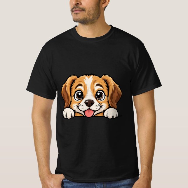 T-shirt Chien Peekaboo (Devant)