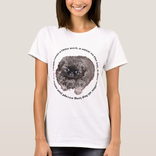 T-shirt Chien Pékinois Ditty (Devant)