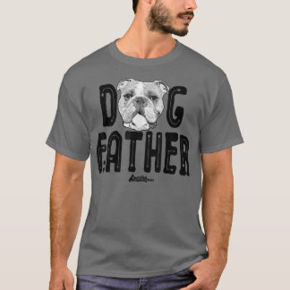 T-shirt Chien père, Anglais Chien Papa Top, Fun Chien Amou