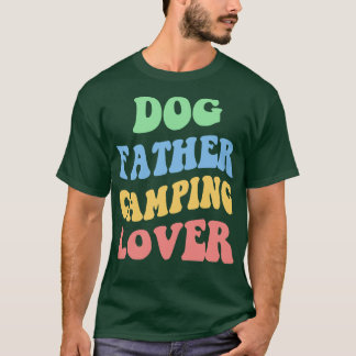 T-shirt Chien père Camping Lover IV