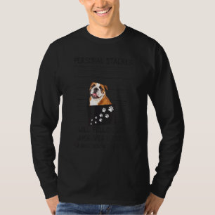 T-shirt Chien Personal Stalker Suivez-Vous Français Bulldo