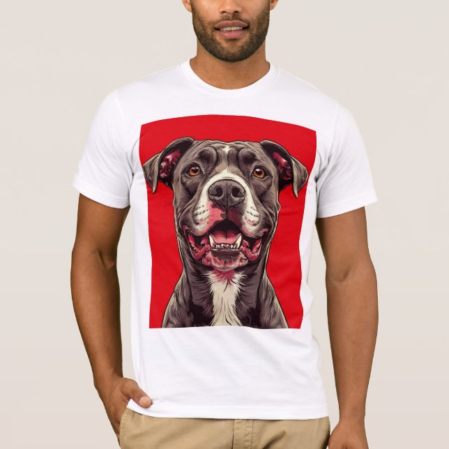 T-shirt chien Pitbull (Devant)