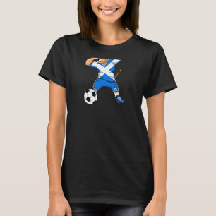 T-shirt Chien Pitbull Dabbing Écosse Maillot de Footbal
