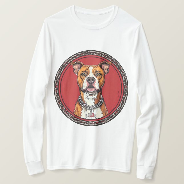 T-shirt Chien Pitbull fort (Design devant)