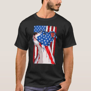 T-shirt Chien Pitbull Patriotique Drapeau Américain 4 Juil