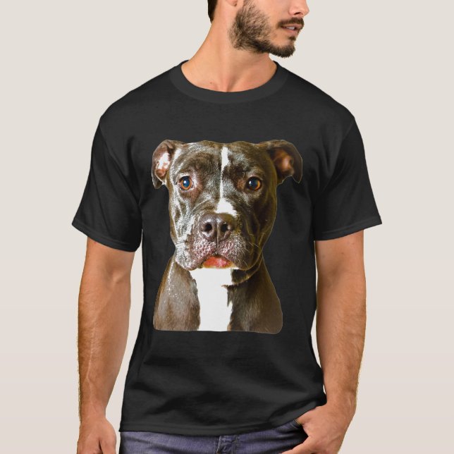 T-shirt Chien Pitbull Pit Bull (Devant)