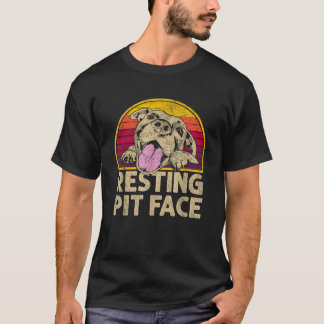 T-shirt Chien Pitbull Repose Pit Face Drôle cadeau pour Pi