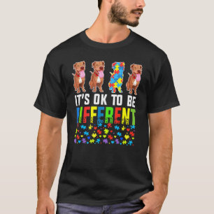 T-shirt Chien Pitbull Sensibilisation à l'autisme