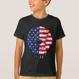 T-shirt Chien Plott Hound du 4 juillet Drapeau américain