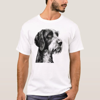 T-shirt Chien pointeur À poils durs allemand