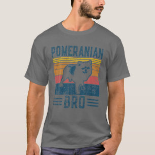 T-shirt Chien Pomeranian Bro - Vintage Pomeranian Bro