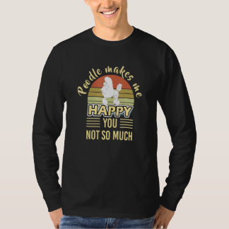 T-shirt Chien Poodle Heureux Pour Les Propriétaires De Chi