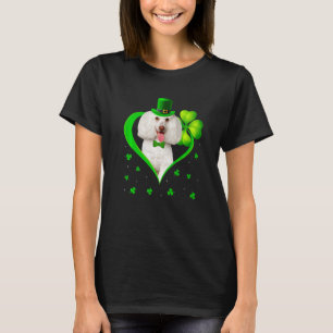 T-shirt Chien Poodle Shamrock Chiots Drôle St Patrick Jour