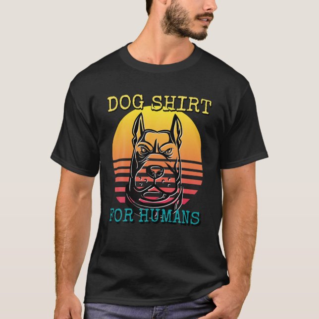 T-shirt Chien Pour Humains (Devant)