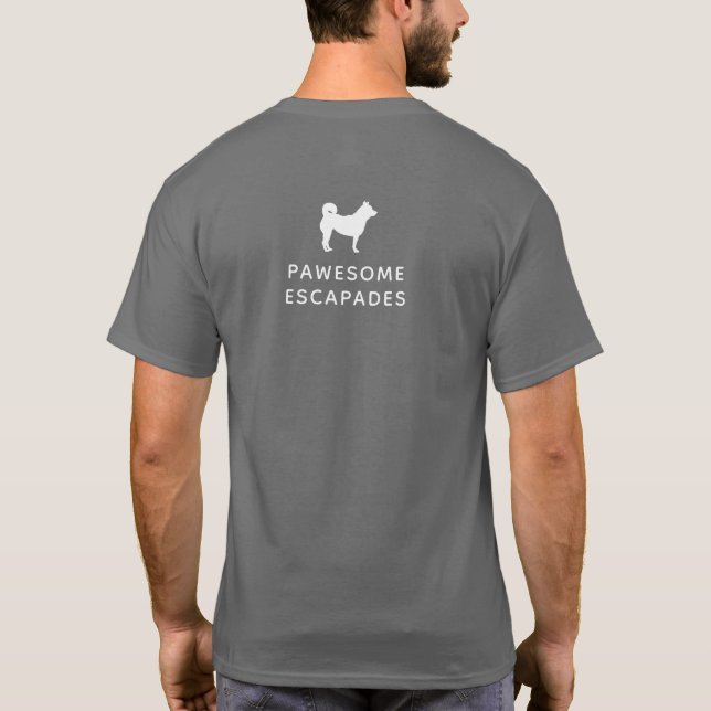 T-shirt Chien professionnel Walker Grey (Dos)