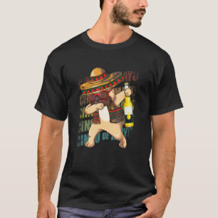 T-shirt Chien Pug Dabbing Mexicain Cinco De Mayo Poncho So
