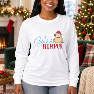 T-shirt Chien Pug Drôle Bah Humpug Noël