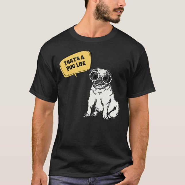 T-shirt Chien Pug Labrador Chiot (Devant)