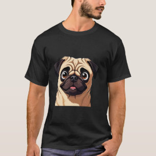 T-shirt Chien Pug mignon